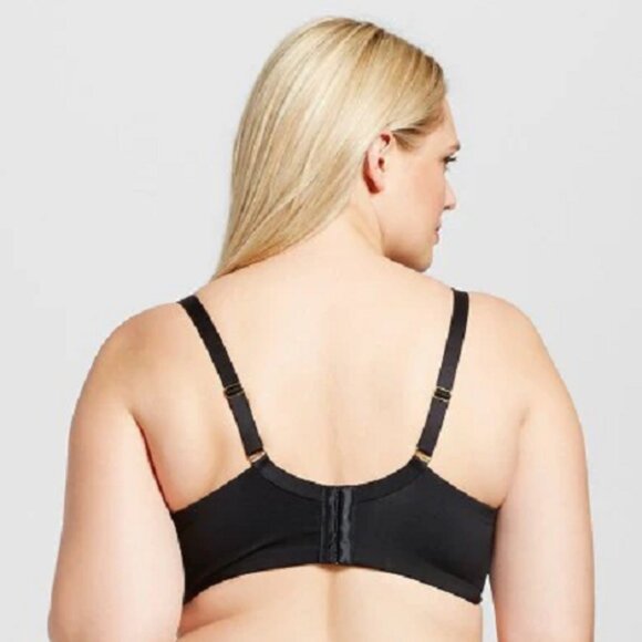 New Size 46D Unlined Ava & Viv Black Bra womens underwire (from Target) - Picture 2 of 2
